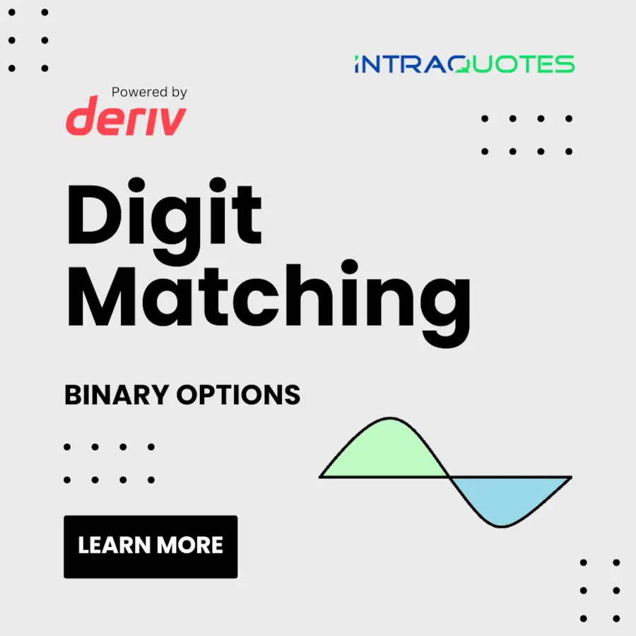 Binary options Digit trading Digit matching