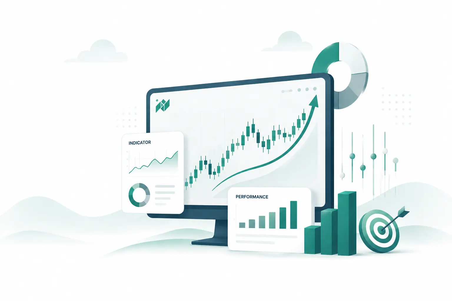 Intraquotes Advanced Trading Dashboard Illustration